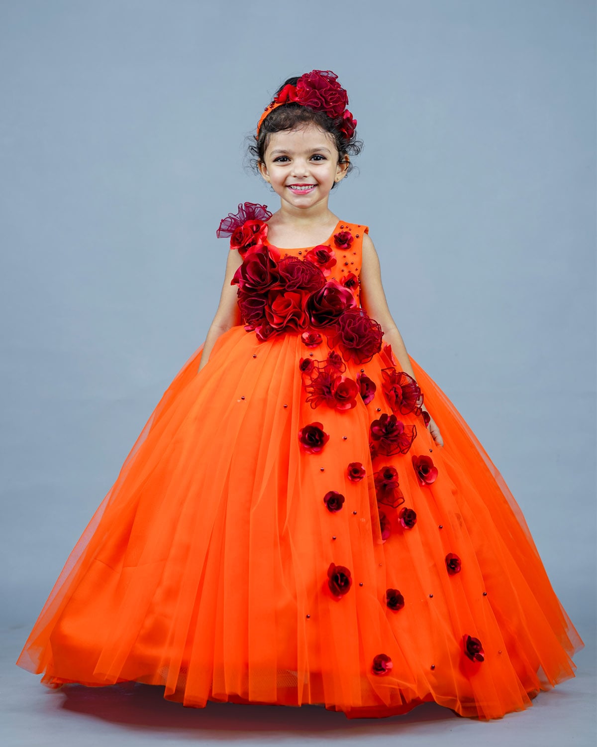 Kids Orange Frock Online Premium Quality Kids Wear Online in