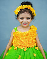 Kids Green Frock Online | Buy Designer Party Wear Gowns Online