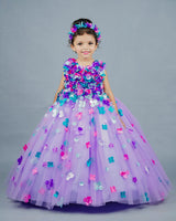 Buy Kids Lavender Frock | Designer Kids Clothes Online in Telangana