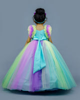 Buy Multi Shade Kids Frock | Couture Gowns for Kids Online