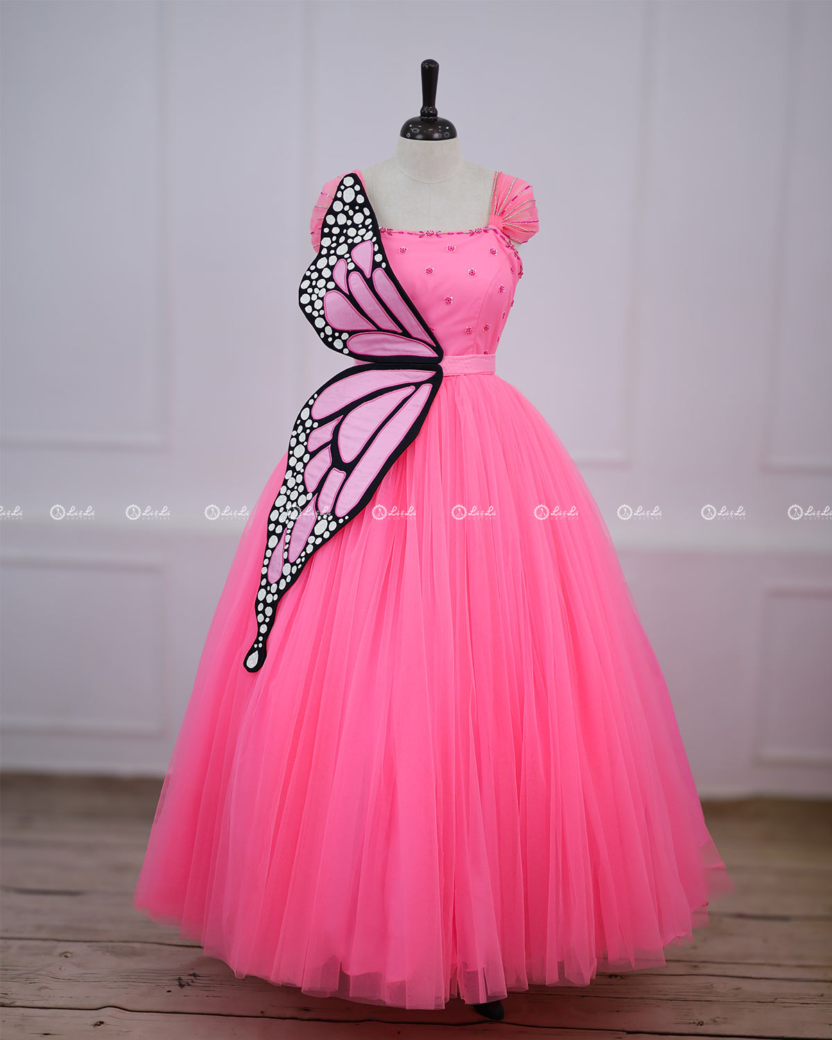 flamingo pink colour dress Flamingo Pink Pastel Tie dye Maxi Dress For Sale