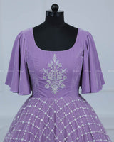 Lavender Velvet Gown