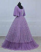 Lavender Velvet Gown