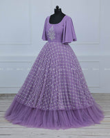 Lavender Velvet Gown