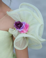 Ruffled Raglan Sleeve