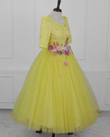 Radiant Yellow Couture Princess Gown