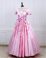 Petal Symphony Blush Couture Dress