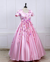 Petal Symphony Blush Couture Dress