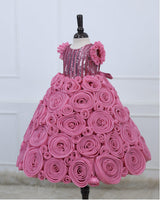 Fairy Rose Rosette Couture Gown