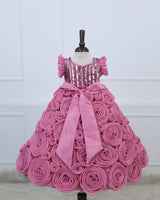 Fairy Rose Rosette Couture Gown