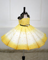 Honeycomb Bloom Couture Panel Gown