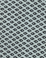 Black Leaf Printed Cotton Fabric