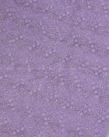 Lavender Floral Embroidered Net