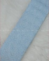 Baby Blue Floral Embroidered Net