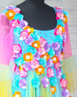 women party wear flower frocks online