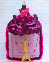 kids party wear frocks online | Hand-Crafted Flowers gown