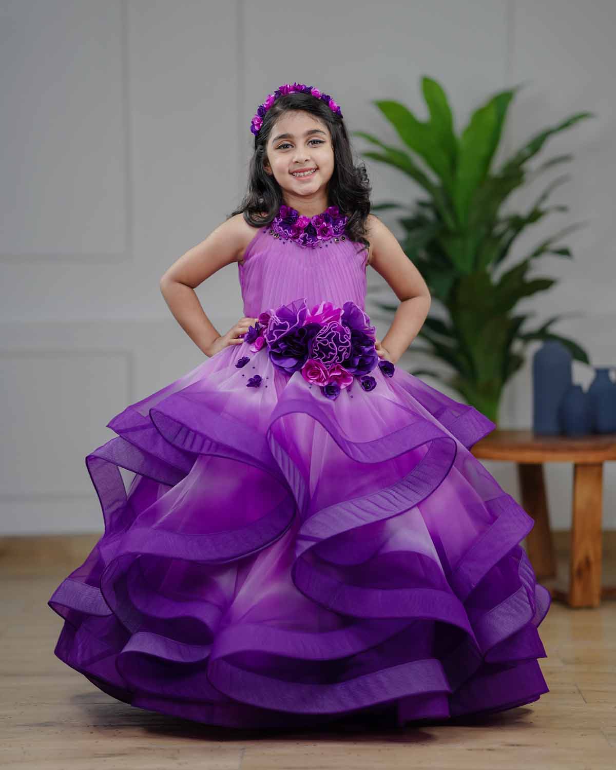 Purple Plain Dresses For Girls Shop Kids Purple Dresses Online