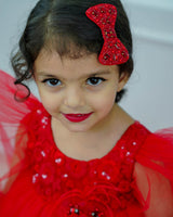 Christmas red butterfly