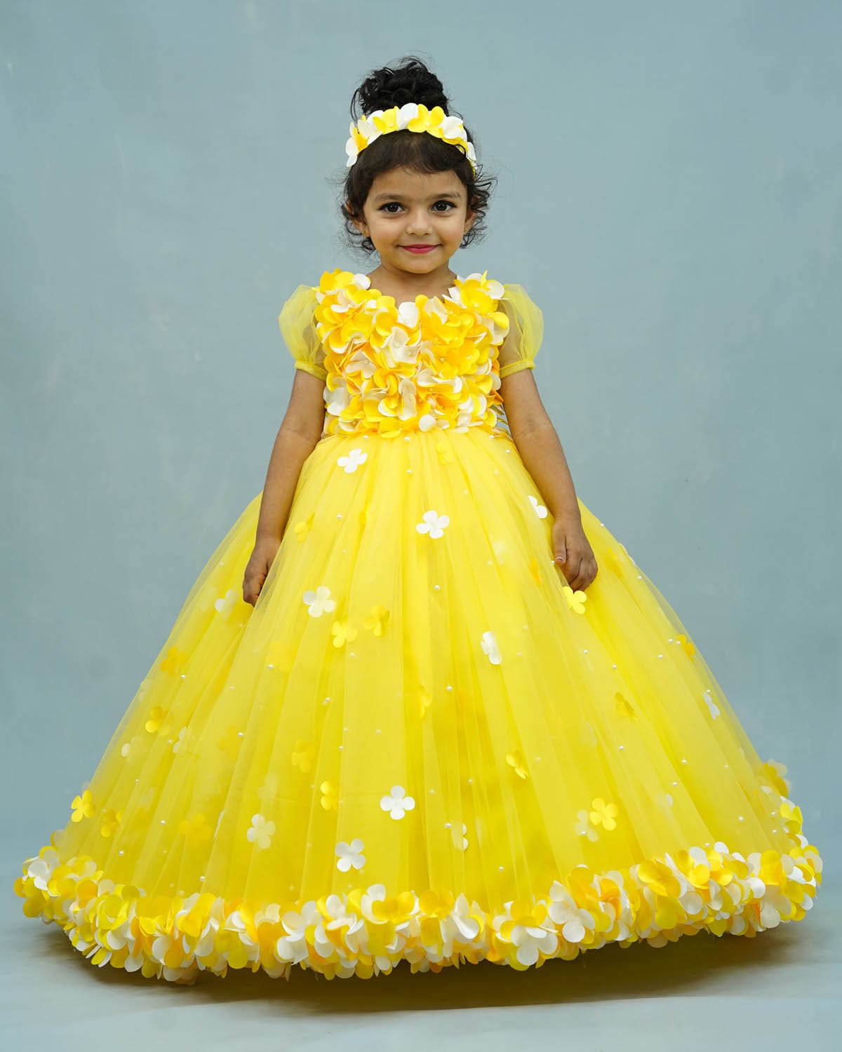 Kid's Yellow Frock Online Designer Kids Clothes Online in