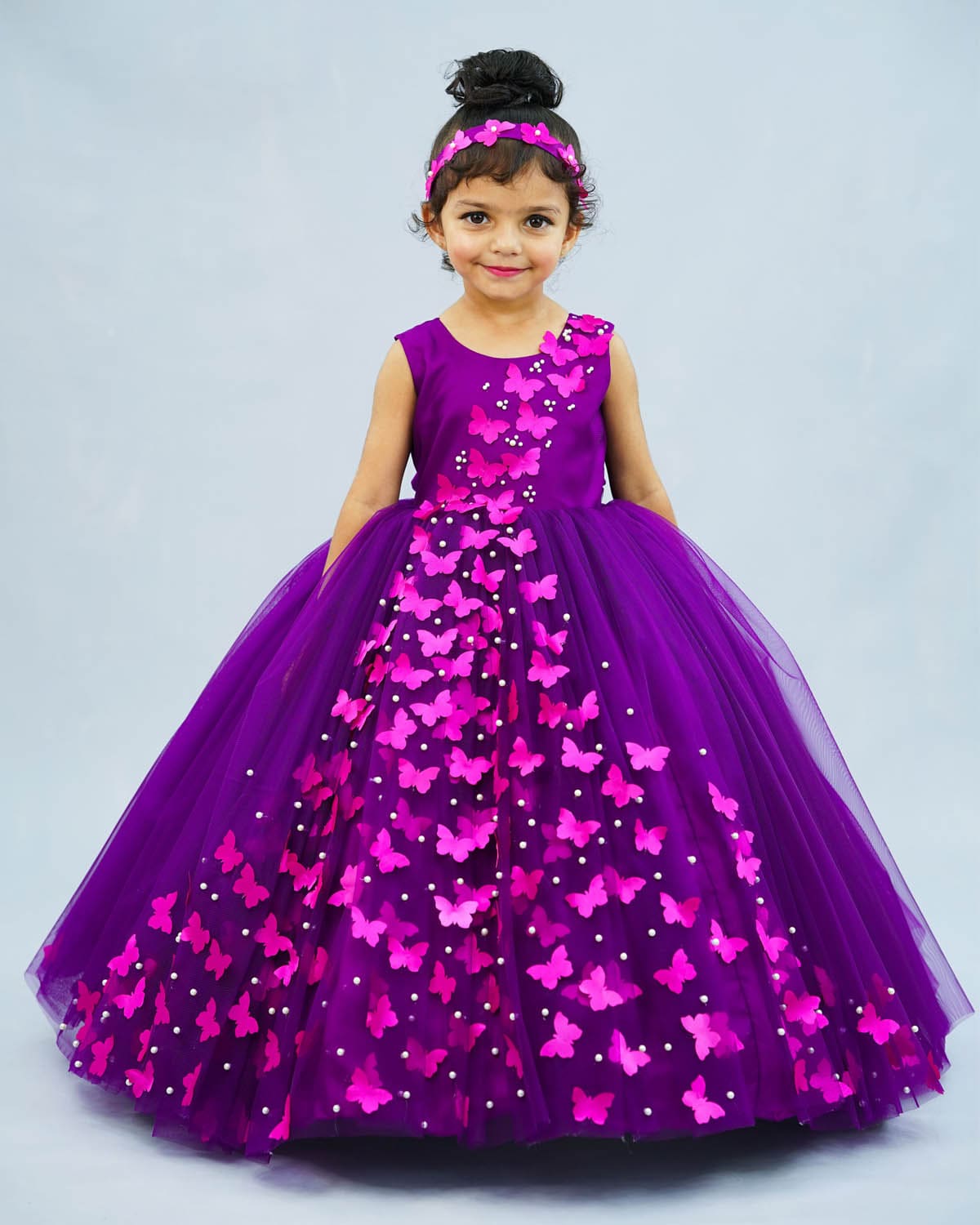 Buy Kids Purple Party Wear Dresses Online in India Buy Designer