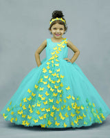 Aqua Blue Partywear Frock for kids online