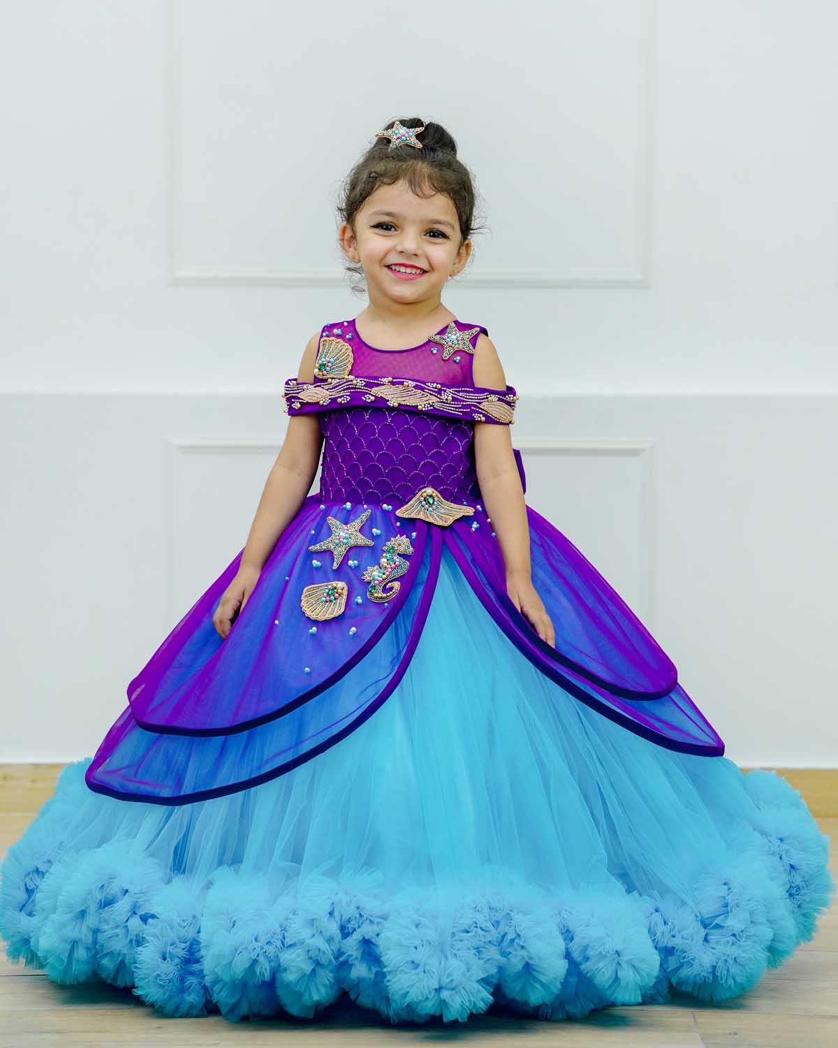 Mermaid party dress for girl best sale