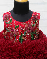 combo baby lock frill gown