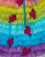 Frilled gown for kids online