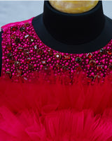 Frilled gown for kids online