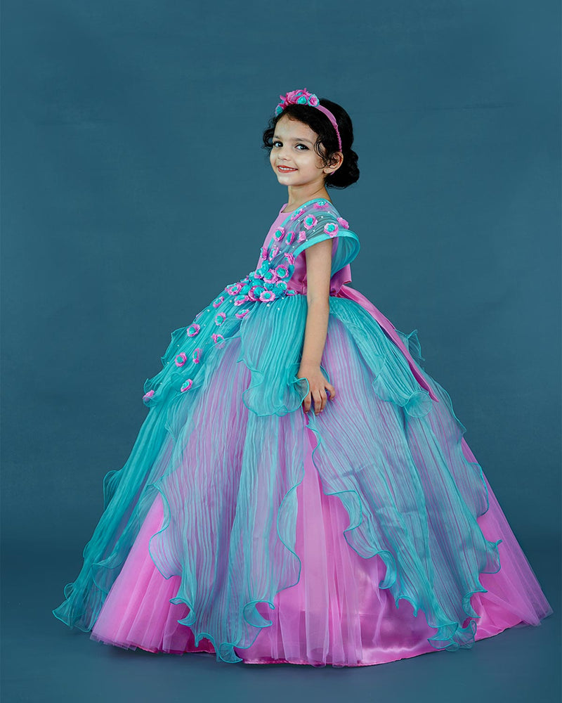 Indian Dresses Buy Party Gown Online Floral Print Floral Dress Pink Floral Evening Gown Buy Blue And Green Combo Organza Gown For Indian Dresses Buy Party Gown Online Floral Print Floral Dress Pink Floral Evening Gown Buy Blue And Green Combo Organza Gown For