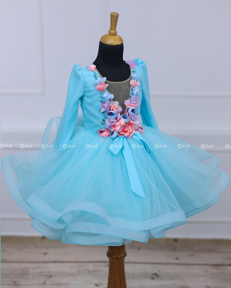 Blue Color Flairy Dress