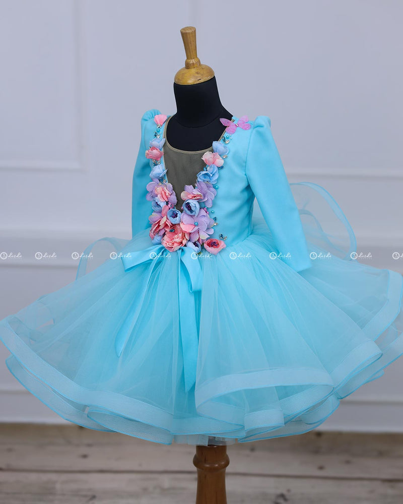 Blue Color Flairy Dress