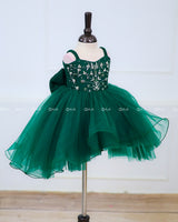 Deep Forest Green Simple Gown