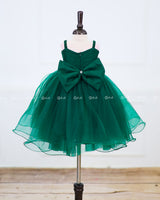 Deep Forest Green Simple Gown