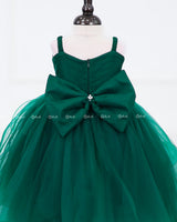 Deep Forest Green Simple Gown