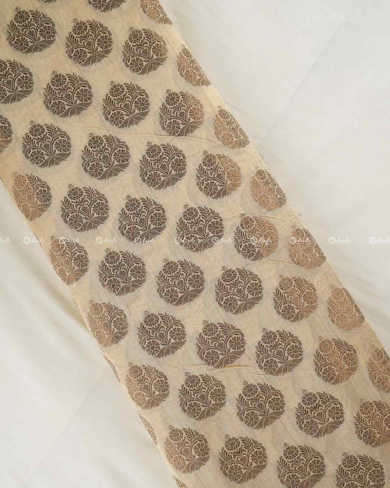 Sandy Banarasi Chanderi Zari Butta Fabric