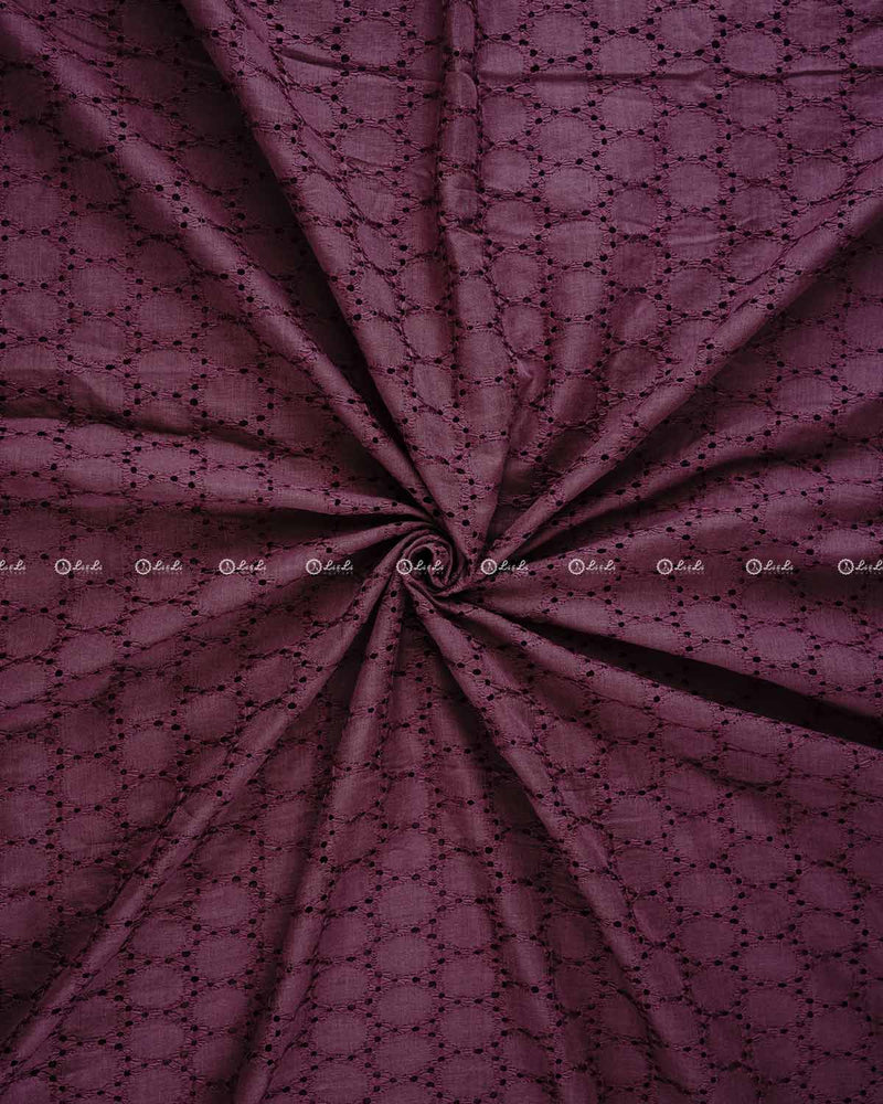 Purple Hakoba Pure Cotton Fabric