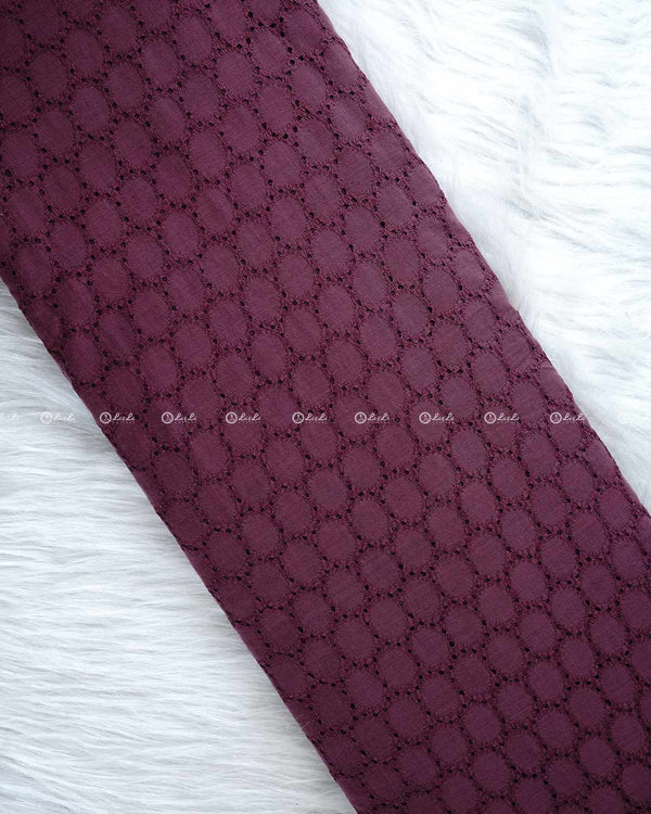 Purple Hakoba Pure Cotton Fabric