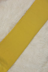 Mustard Yellow Printed Linen Fabric.