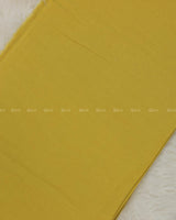 Mustard Yellow Printed Linen Fabric.