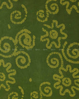 Forest Green Bathik  Cotton Print