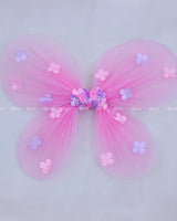 Elegant Butterfly Shaped Wings in  Pink Lavender Colour
