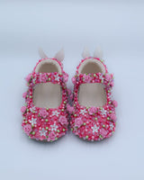 Floral Embellished Round Toe Ballerina for Girls (New)
