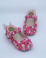 Floral Embellished Round Toe Ballerina for Girls (New)