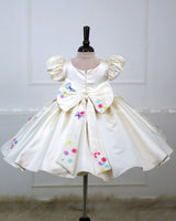 Enchanting Frock featuring Rainbow and Teddy castle