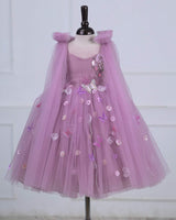 Dreamy Floral  Lilac Princess Gown.