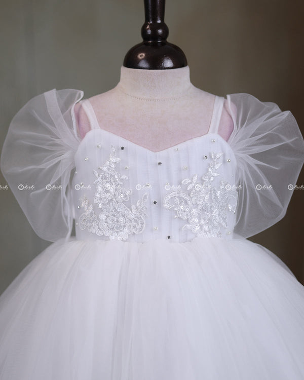 White Simple Gown