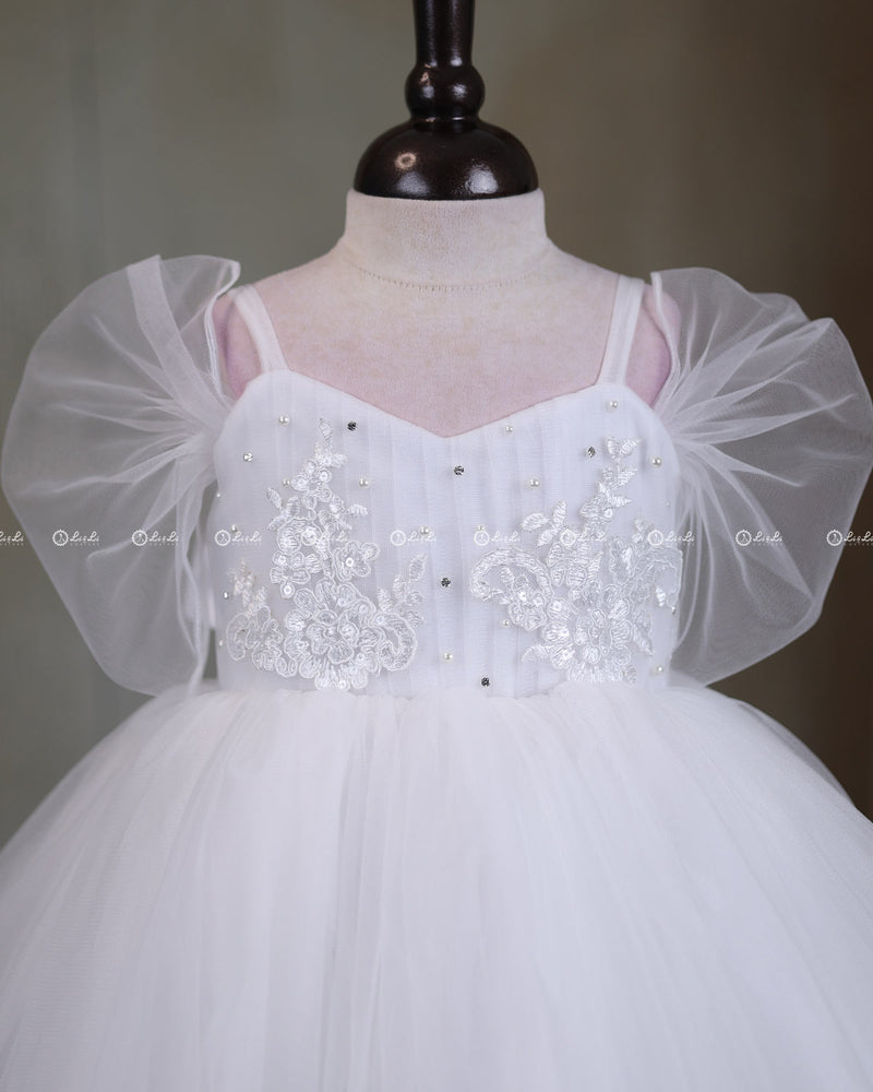 White Simple Gown