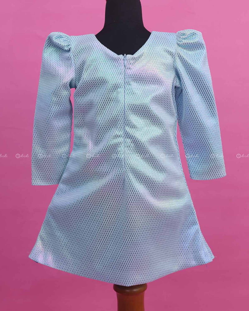 Snow flakes theme A-line twinkle frock