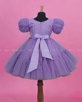 Dusty Lavender Fairy Tale Dress with Wild Flowers.